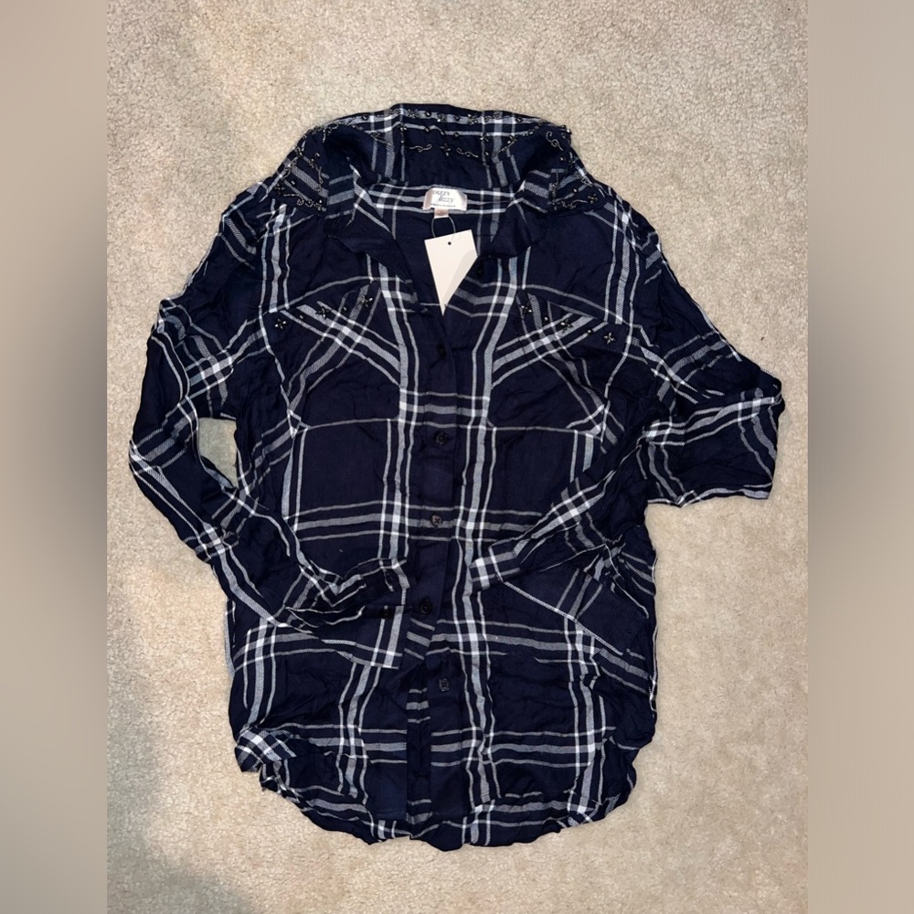 Bejeweled Button Down Shirt